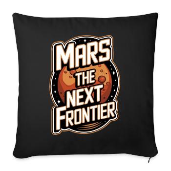 Mars Planète Planète Système Solaire - Housse de coussin décorative 45 x 45 cm - noir - Devant