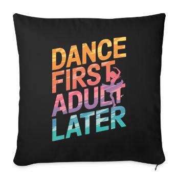Dansant Danseurs Dansant - Housse de coussin décorative 45 x 45 cm - noir - Devant