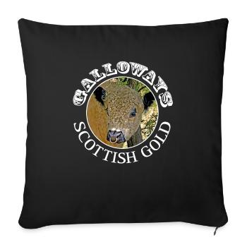 Galloway Galloway's Scottish Gold - Sofa pillowcase 17,3'' x 17,3'' (45 x 45 cm) - black - Front