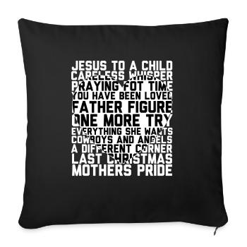 George Wham Michael Father Figure t-shirt - Sofa pillowcase 17,3'' x 17,3'' (45 x 45 cm) - black - Front