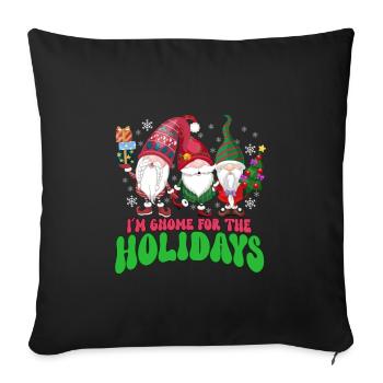 Garden Gnomes Gnome Lover Funny Gnome Gardening - Sofa pillowcase 17,3'' x 17,3'' (45 x 45 cm) - black - Front
