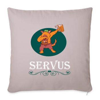 Tracht Bayrisch Trachten Bayern Ersatz Bär Tirol - Sofa pillowcase 17,3'' x 17,3'' (45 x 45 cm) - light taupe - Front