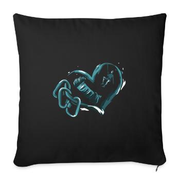 Rock Climber Rock Climbing Hobby Gift - Sofa pillowcase 17,3'' x 17,3'' (45 x 45 cm) - black - Front