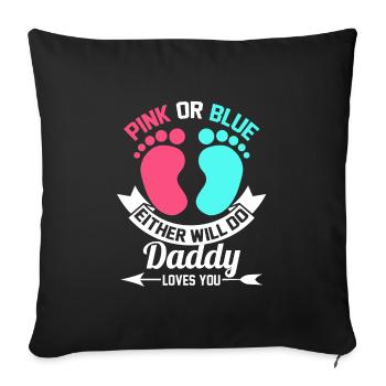 Montrer le genre de l’annonce du genre Reveal cadeau - Housse de coussin décorative 45 x 45 cm - noir - Devant
