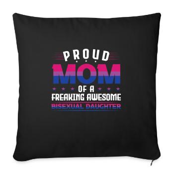 Bisexuelle Tochter LGBT Bisexuelle Tochter - Sofakissenbezug 45 x 45 cm - Schwarz - Vorne
