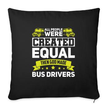 Bus Driver Bus Driver School Bus Driver Gift - Sofa pillowcase 17,3'' x 17,3'' (45 x 45 cm) - black - Front