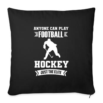 Hockey Sport Hockey Gift - Sofa pillowcase 17,3'' x 17,3'' (45 x 45 cm) - black - Front