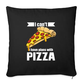 Pizza Pizzas Pizza Lovers Gift - Sofa pillowcase 17,3'' x 17,3'' (45 x 45 cm) - black - Front