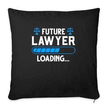 Avocat avocat avocats cadeau - Housse de coussin décorative 45 x 45 cm - noir - Devant