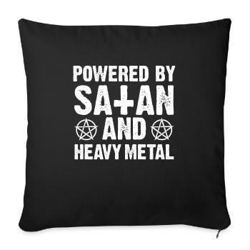 Heavy Metal Heavy Metal Satanismus - Sofakissenbezug 45 x 45 cm - Schwarz - Vorne
