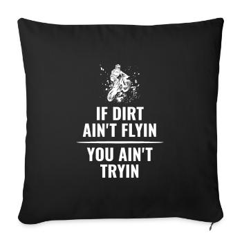 Bike Motorcycle Motorcycle Motorcycle Gift - Sofa pillowcase 17,3'' x 17,3'' (45 x 45 cm) - black - Front