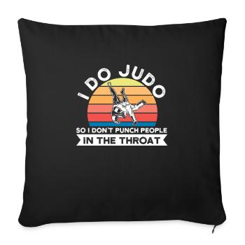 Judo Judo Gift - Sofa pillowcase 17,3'' x 17,3'' (45 x 45 cm) - black - Front