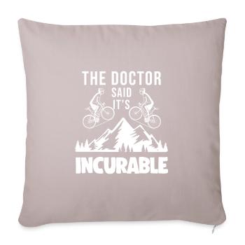 Biker Ride Cycle Cadeau - Housse de coussin décorative 45 x 45 cm - taupe clair - Devant