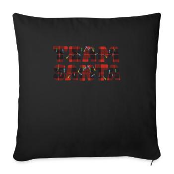 Christmas Lights Christmas Matching - Sofa pillowcase 17,3'' x 17,3'' (45 x 45 cm) - black - Front