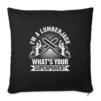 Lumberjack Lumberjack Job Gift - Sofa pillowcase 17,3'' x 17,3'' (45 x 45 cm) - black - Front