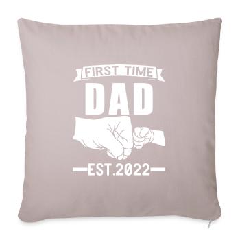 Papa 2022 Papa 2022 Familiengeschenk - Sofakissenbezug 45 x 45 cm - helles Taupe - Vorne