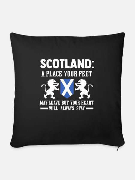 Schottland Schottland Geschenk - Sofakissenbezug 45 x 45 cm - Schwarz