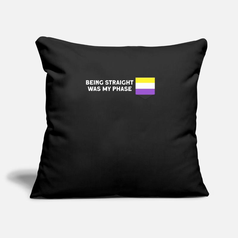 Non-binary Csd non-binary flag gift Sofa pillowcase 17,3'' x 17,3'' (45 x 45 cm)