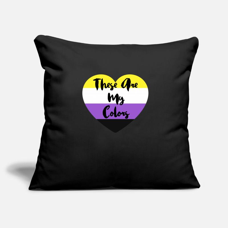 Non-binary non-binary flag LGBTQ gift Sofa pillowcase 17,3'' x 17,3'' (45 x 45 cm)