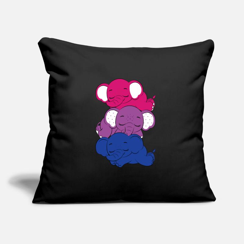 Bisexual Elephant Bisexual Sofa pillowcase 17,3'' x 17,3'' (45 x 45 cm)