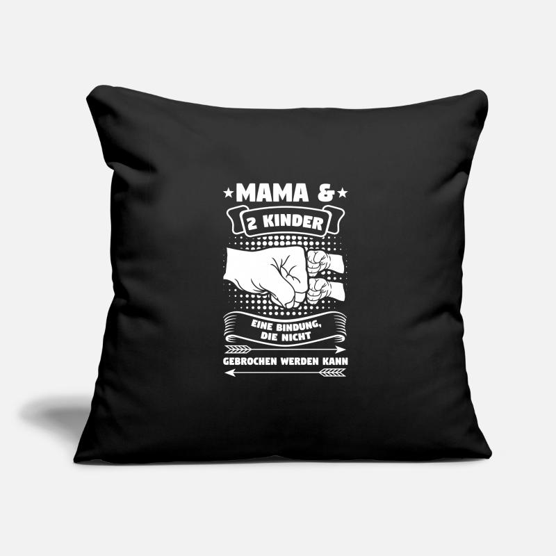 Mama 2 Kinder Mutter Geschenk Sofakissenbezug 45 x 45 cm