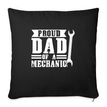Mechanic Father Mechanic Father Family Gift - Sofa pillowcase 17,3'' x 17,3'' (45 x 45 cm) - black - Front