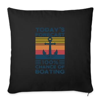 Captain Captains Boating Gift - Sofa pillowcase 17,3'' x 17,3'' (45 x 45 cm) - black - Front