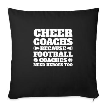 Coach Football Coach Football Game Gift - Sofa pillowcase 17,3'' x 17,3'' (45 x 45 cm) - black - Front