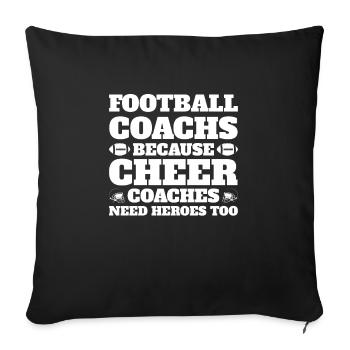 coach cheer sport cheer coach gift - Sofa pillowcase 17,3'' x 17,3'' (45 x 45 cm) - black - Front