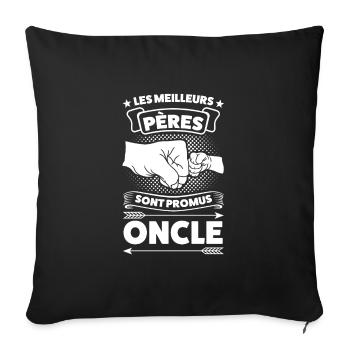 Parrain Parrain Famille Geschenk - Sofakissenbezug 45 x 45 cm - Schwarz - Vorne
