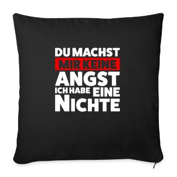 Onkel Nichte Nichten Geschenk - Sofakissenbezug 45 x 45 cm - Schwarz - Vorne