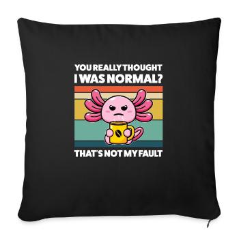 Axolotel Axolotl Lover Axolotls Gift - Sofa pillowcase 17,3'' x 17,3'' (45 x 45 cm) - black - Front