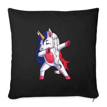 Flag Unicron French roots French - Sofa pillowcase 17,3'' x 17,3'' (45 x 45 cm) - black - Front