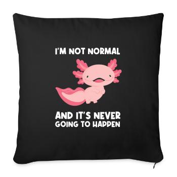 Axolotel Axolotl Lover Axolotls Gift - Sofa pillowcase 17,3'' x 17,3'' (45 x 45 cm) - black - Front