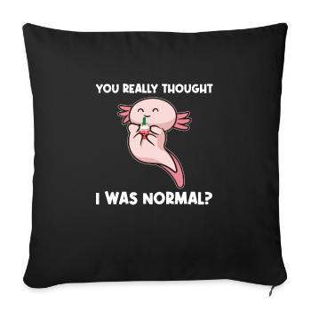 Axolotel Axolotl-Liebhaber Axolotls Geschenk - Sofakissenbezug 45 x 45 cm - Schwarz - Vorne