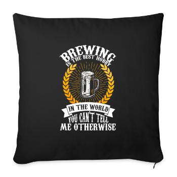 Brewery Beer Gift - Sofa pillowcase 17,3'' x 17,3'' (45 x 45 cm) - black - Front