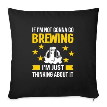 Brewery Beer Gift - Sofa pillowcase 17,3'' x 17,3'' (45 x 45 cm) - black - Front