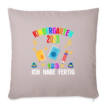 Kindergarten 2023 Abschluss Kita-Abschluss 2023 Ge - Sofakissenbezug 45 x 45 cm - helles Taupe - Vorne