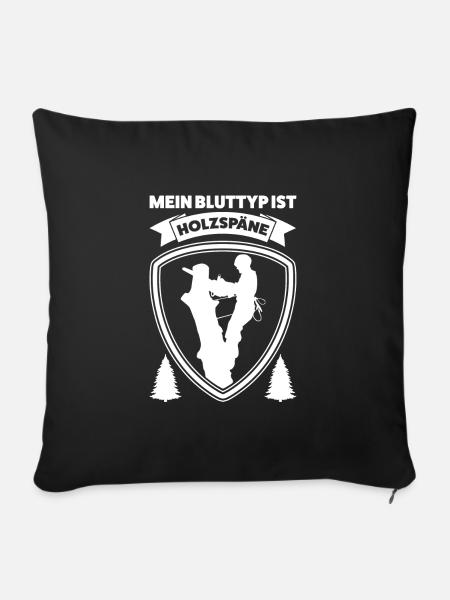 Baumkletterer Arborist Baumklettern Geschenk - Sofakissenbezug 45 x 45 cm - Schwarz