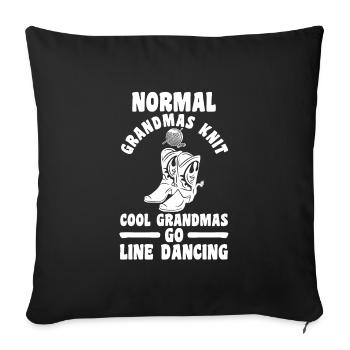 dance Linedance dancer Geschenk - Sofakissenbezug 45 x 45 cm - Schwarz - Vorne