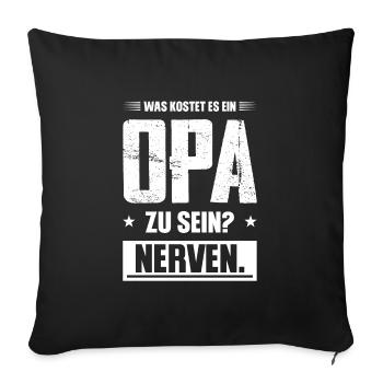 Opas Opa Opas Geschenk - Sofakissenbezug 45 x 45 cm - Schwarz - Vorne