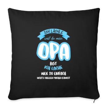 Opas Opa Opas Geschenk - Sofakissenbezug 45 x 45 cm - Schwarz - Vorne
