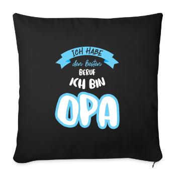 Opas Opa Opas Geschenk - Sofakissenbezug 45 x 45 cm - Schwarz - Vorne