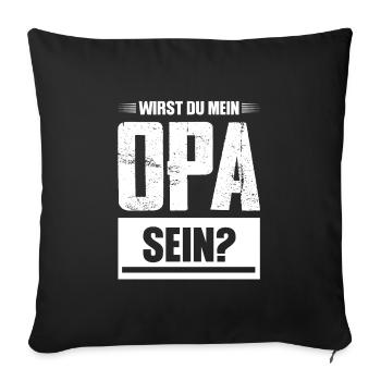Opas Opa Opas Geschenk - Sofakissenbezug 45 x 45 cm - Schwarz - Vorne
