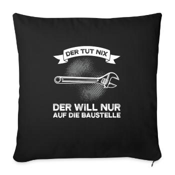 Techniker Beruf Ingenieur Geschenk - Sofakissenbezug 45 x 45 cm - Schwarz - Vorne