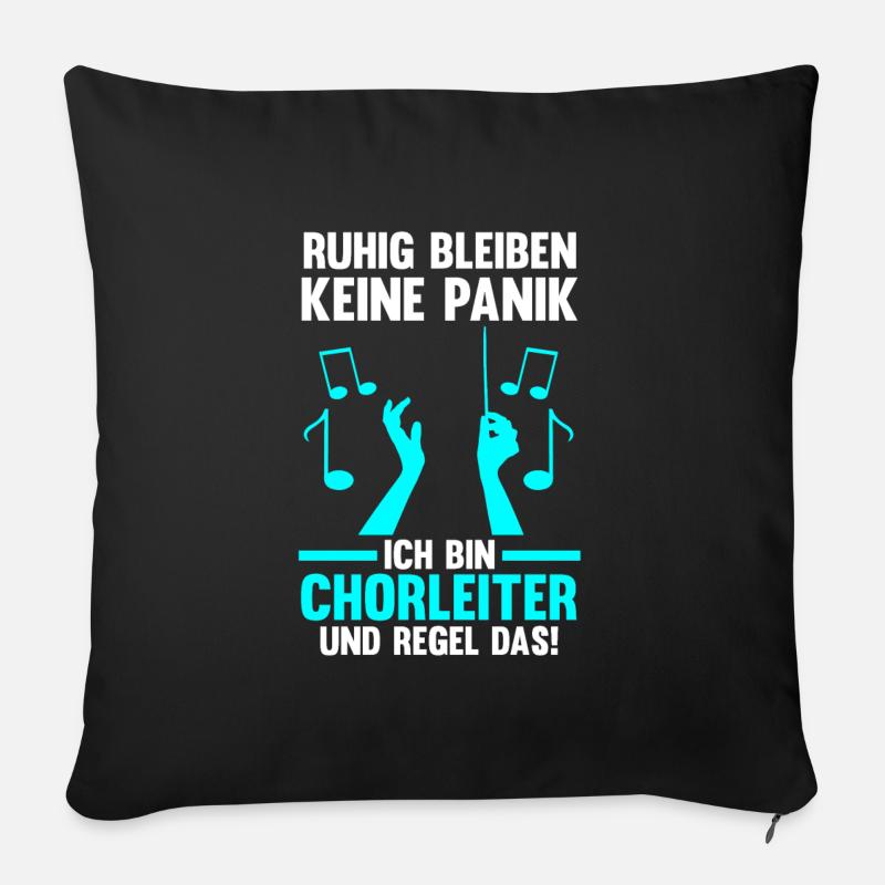 Chorleiter Beruf Dirigent Geschenk - Sofakissenbezug 45 x 45 cm - Schwarz