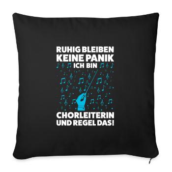 Chorleiterin Beruf Musiker Geschenk - Sofakissenbezug 45 x 45 cm - Schwarz - Vorne