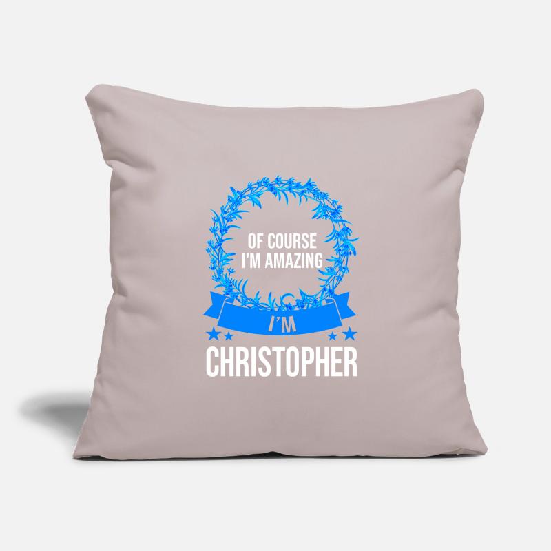 Vorname Christopher Name Christopher Geschenk Sofakissenbezug 45 x 45 cm