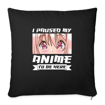Anime merch Anime Anime Merchandise Geschenk - Sofakissenbezug 45 x 45 cm - Schwarz - Vorne