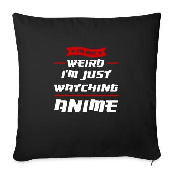 Anime merch Anime Anime Merchandise Geschenk - Sofakissenbezug 45 x 45 cm - Schwarz - Vorne